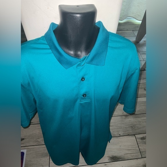 adidas Other - Men’s used adidas teal aqua golf polo shirt size 2XL XXL big
